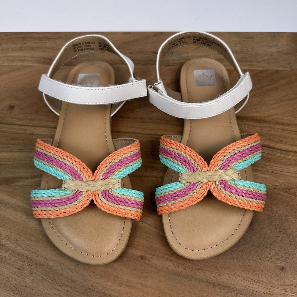 New NWOB Big Kids Dolce Vita Chelly Woven Spring Slingback‎ Sandals Size 3 Y